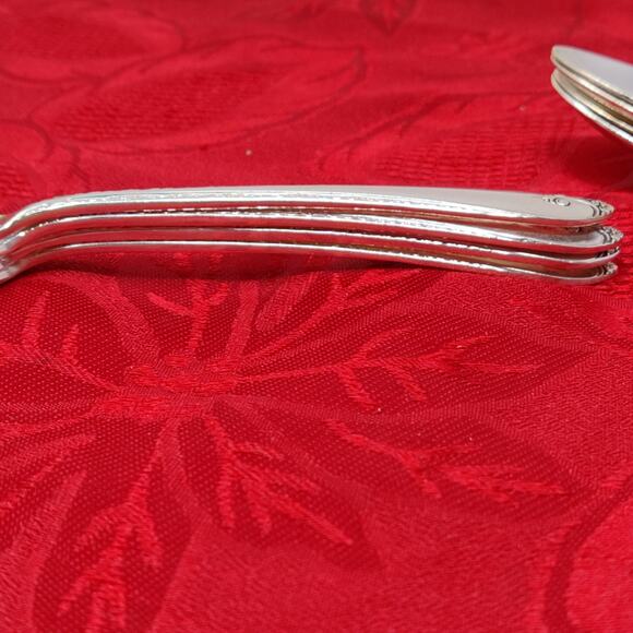 6 TeaSps 1940'S Wm ROGERS "EXQUISITE" TeaSpoons Silver Plated Beautiful - Picture 15 of 16